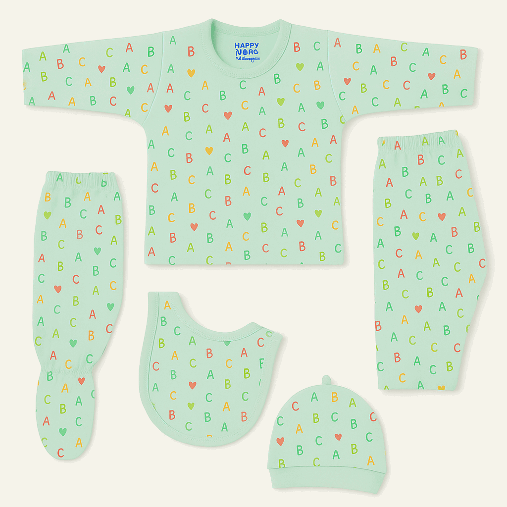 Born Baby Cloth Gift Set 5Pcs KDC 017 - Kiddiesco Main image