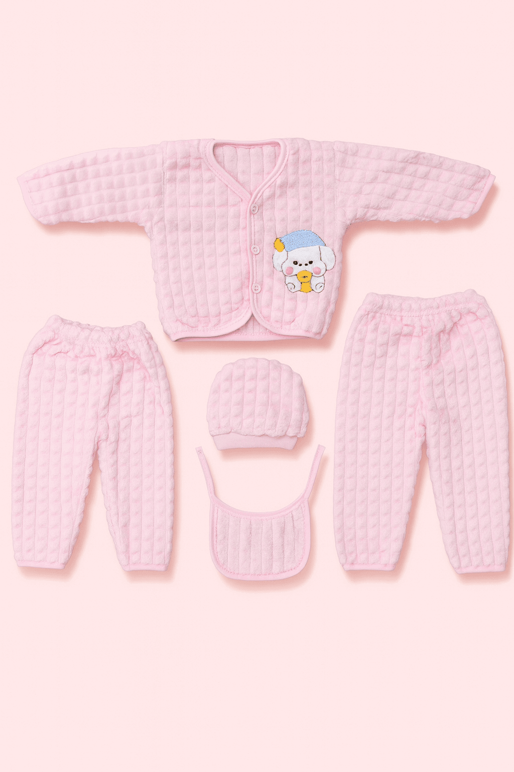 Born Baby Cloth Gift Set 5Pcs KDC 026 - Kiddiesco