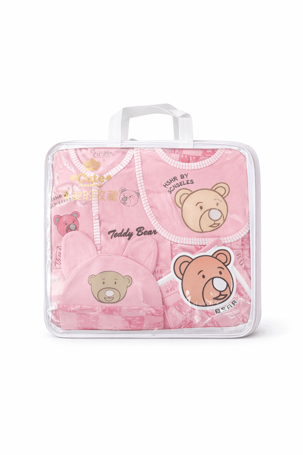 Born Baby Cloth Journey Pink Gift Set 10 Pcs - Kiddiesco