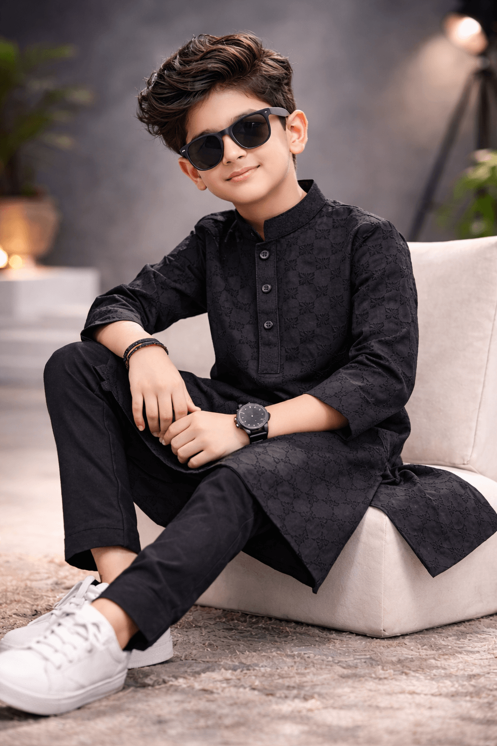 Boy Chikankari Shalwar Kameez KDC 024 - Kiddiesco