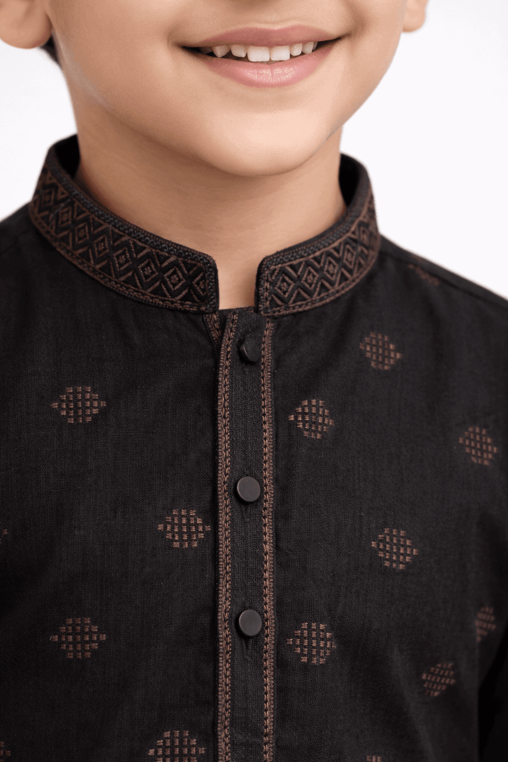 Boy Embroidered Printed Shalwar Kameez KDC 022 - Kiddiesco
