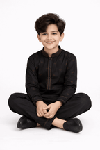 Boy Embroidered Printed Shalwar Kameez KDC 022 - Kiddiesco