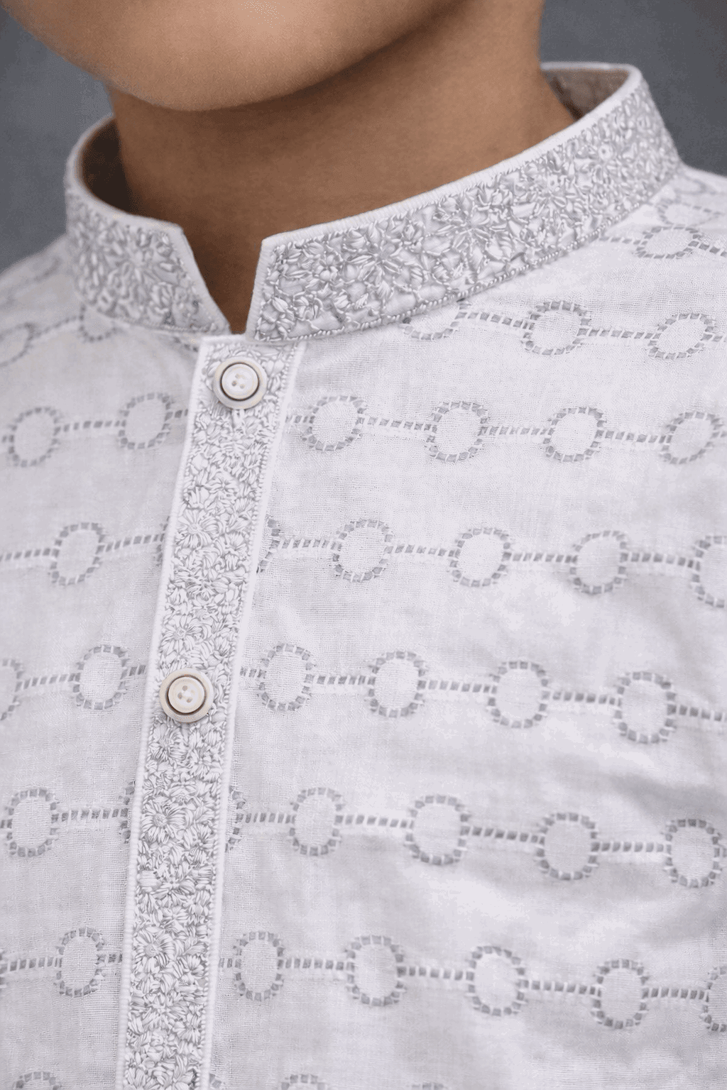 Boy Embroidered Printed Shalwar Kameez KDC 023 - Kiddiesco