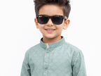 Boy Embroidered Self Shalwar Kameez KDC 019 - Kiddiesco