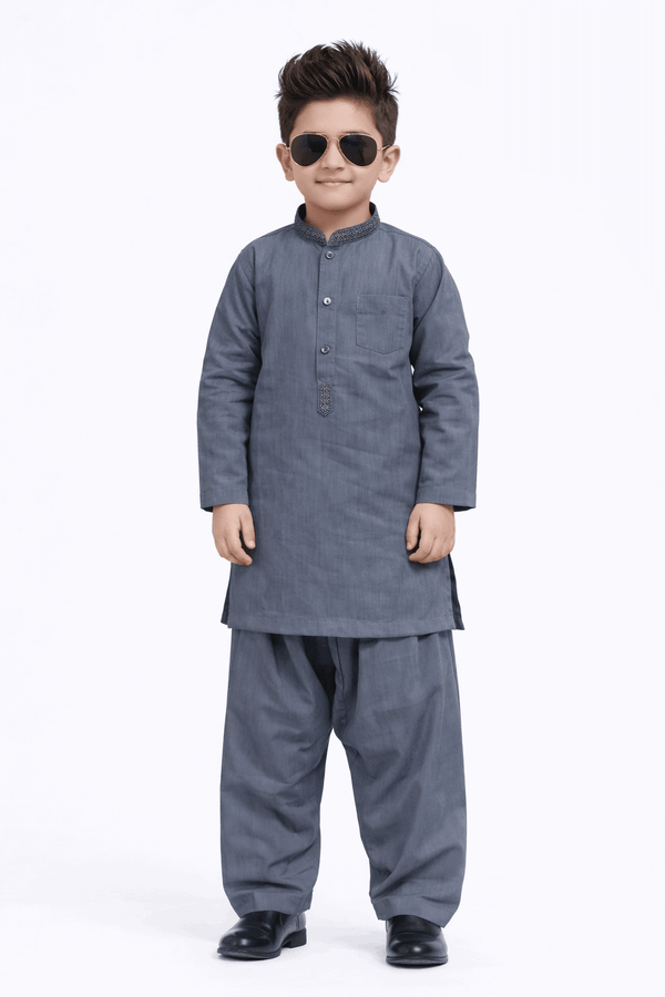 Boy Embroidered Shalwar Kameez KDC 015 - Kiddiesco