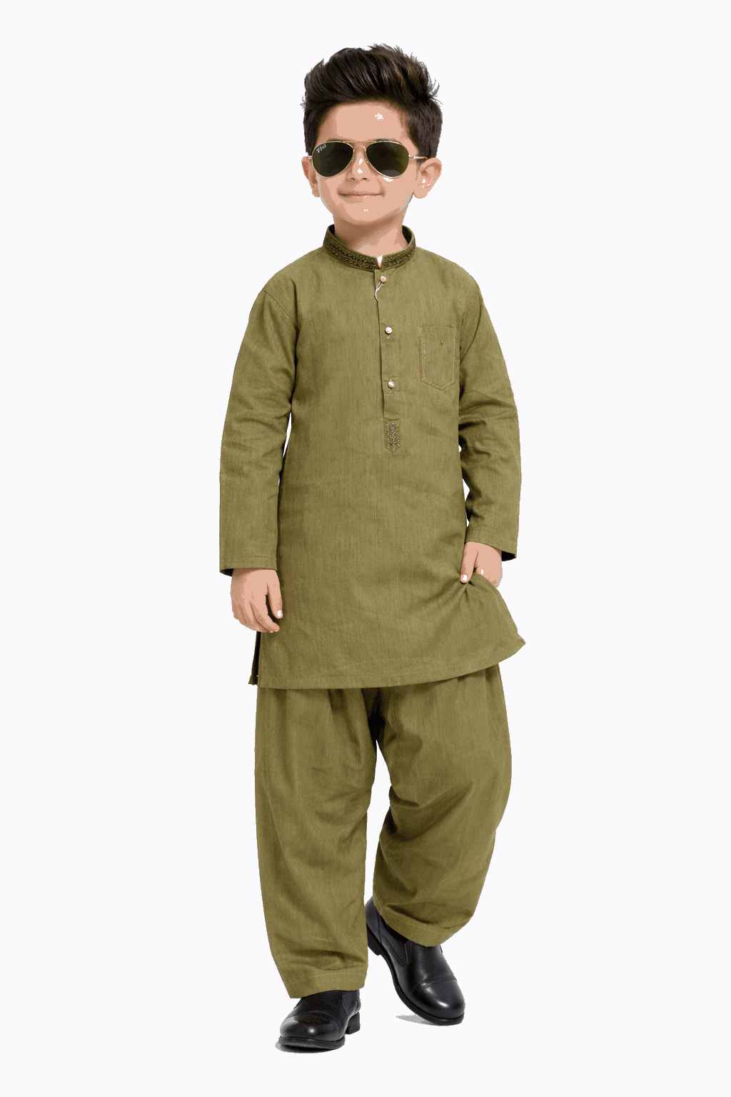 Boy Embroidered Shalwar Kameez KDC 016 - Kiddiesco