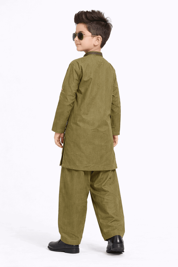 Boy Embroidered Shalwar Kameez KDC 016 - Kiddiesco