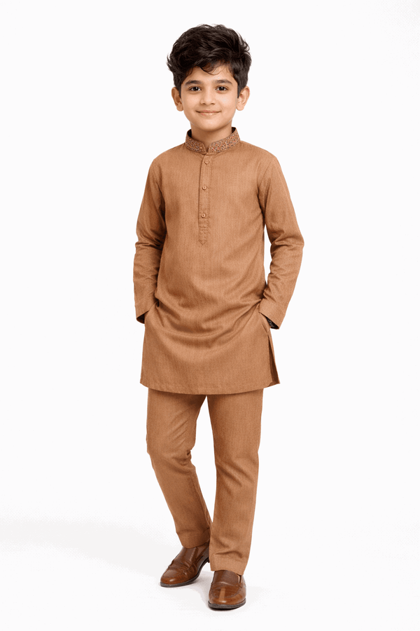 Boy Embroidered Shalwar Kameez KDC 017 - Kiddiesco