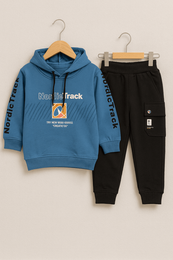 Boy Hoodie Shirt & Pajama Shirt Set KDC 055 - Kiddiesco