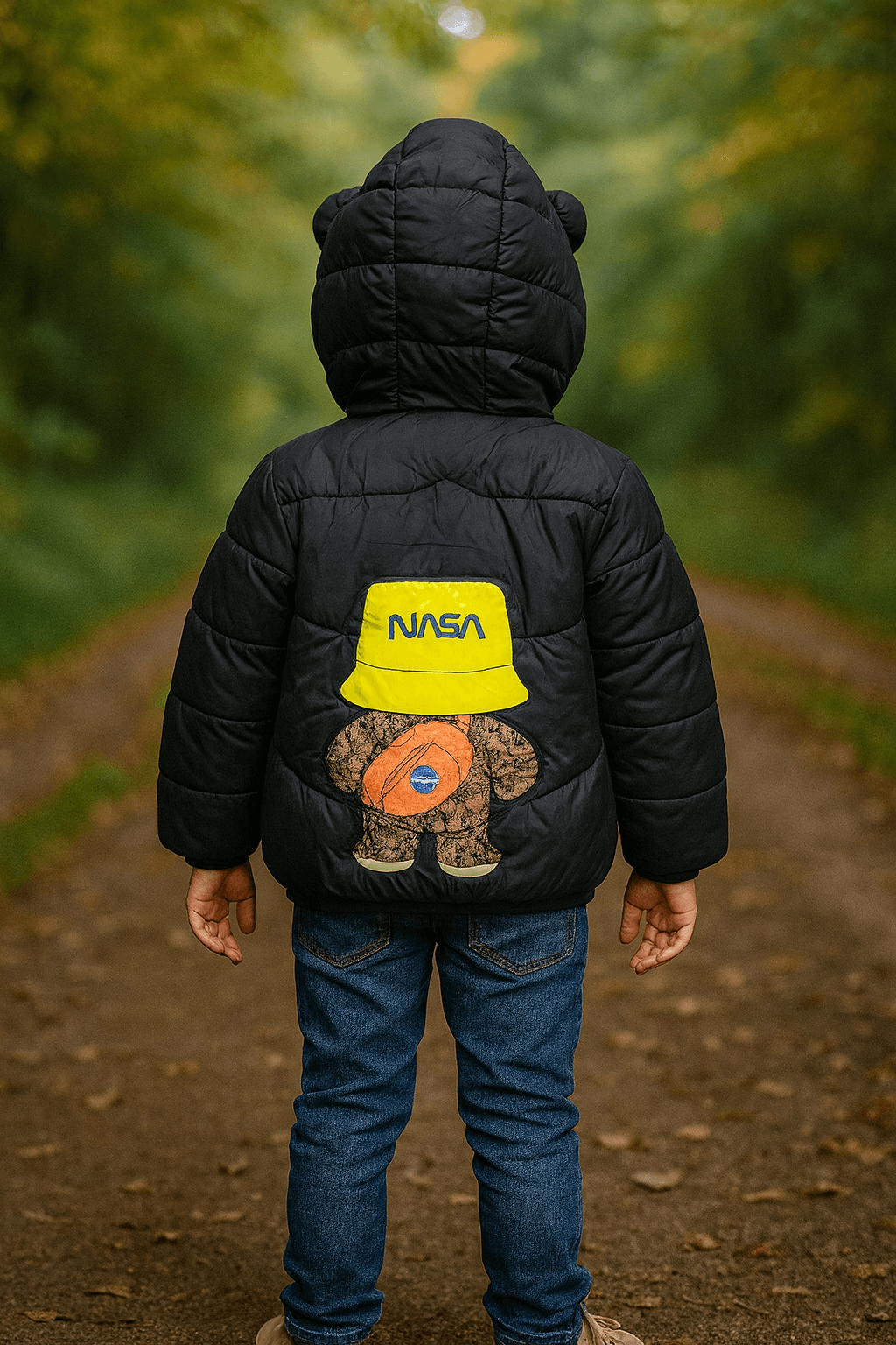 Boy Quilted Jacket Black KDC 019 - Kiddiesco