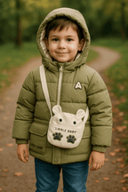 Boy Quilted Jacket With Bag KDC 029 - Kiddiesco