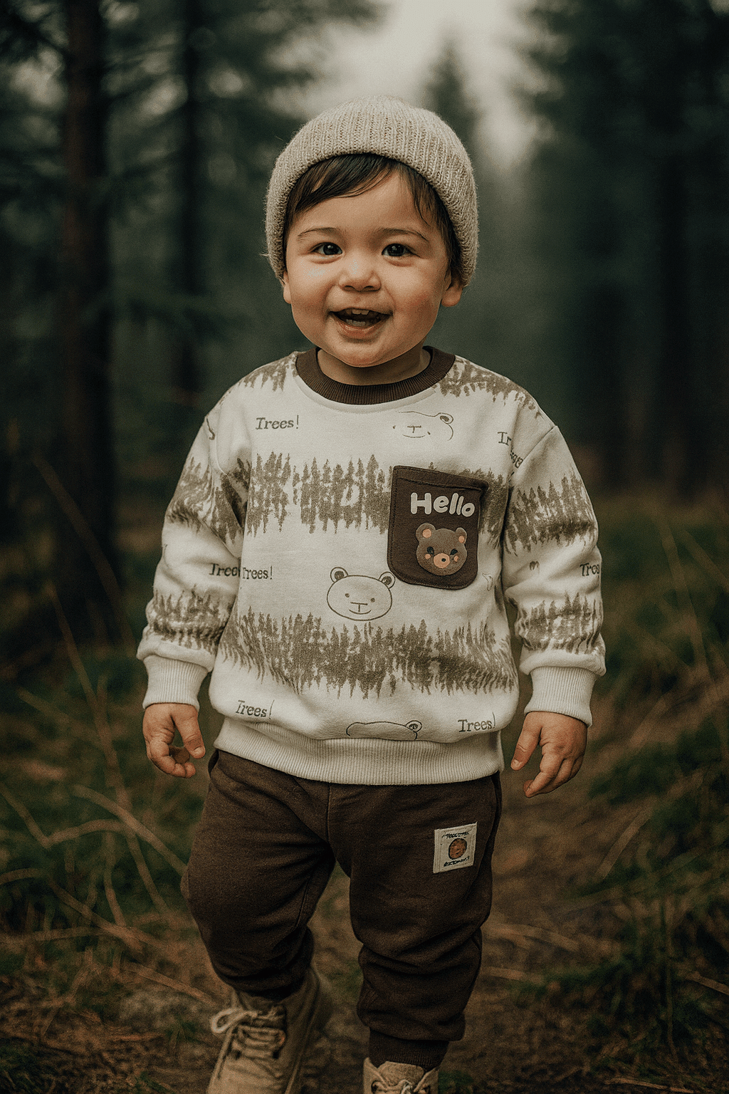 Boy Sweat Shirt Pajama KDC 019 - Kiddiesco Main image
