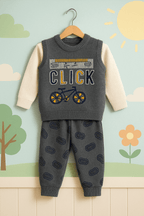 Boy Winter Woolen Shirt & Pant Set KDC 065 - Kiddiesco