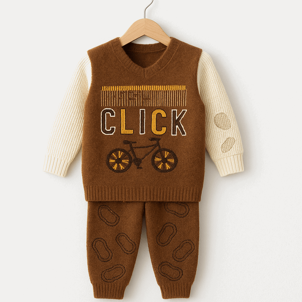 Boy Winter Woolen Shirt & Pant Set KDC 065 - Kiddiesco