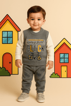 Boy Winter Woolen Shirt & Pant Set KDC 065 - Kiddiesco
