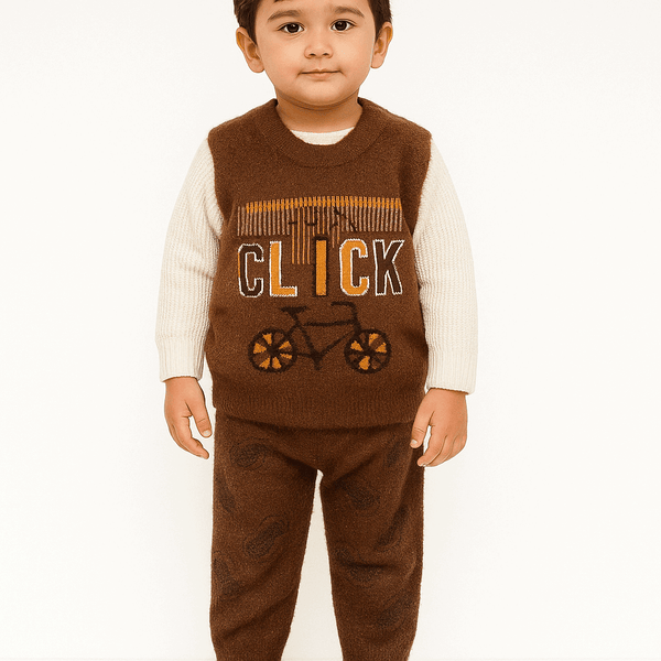 Boy Winter Woolen Shirt & Pant Set KDC 065 - Kiddiesco