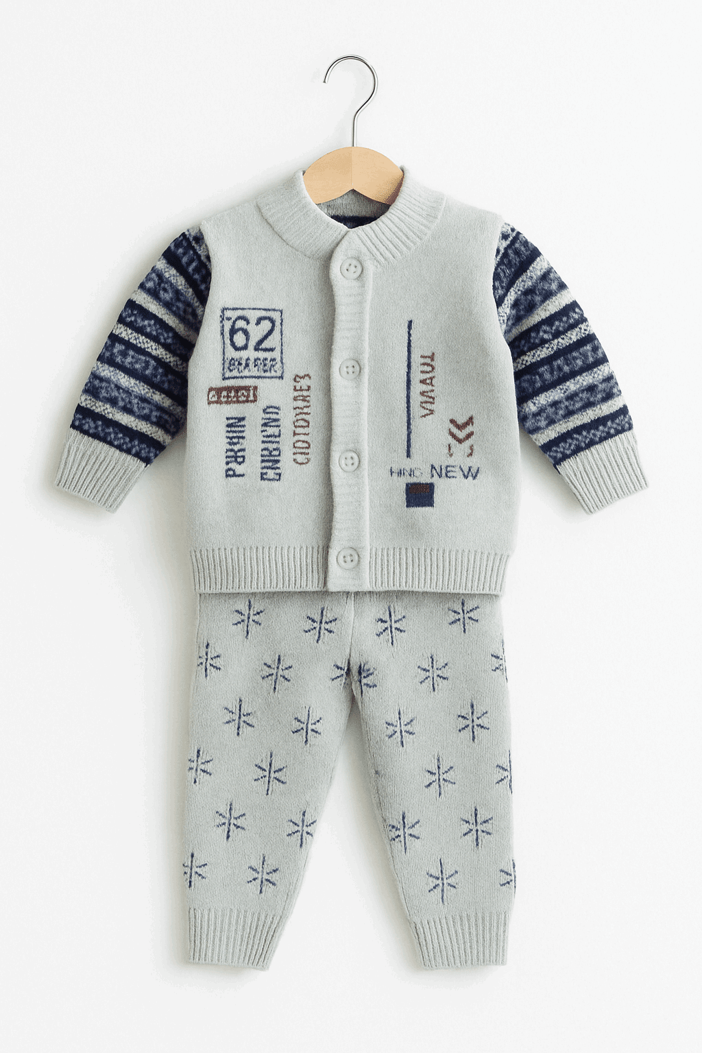 Boy Winter Woolen Shirt & Pant Set KDC 066 - Kiddiesco