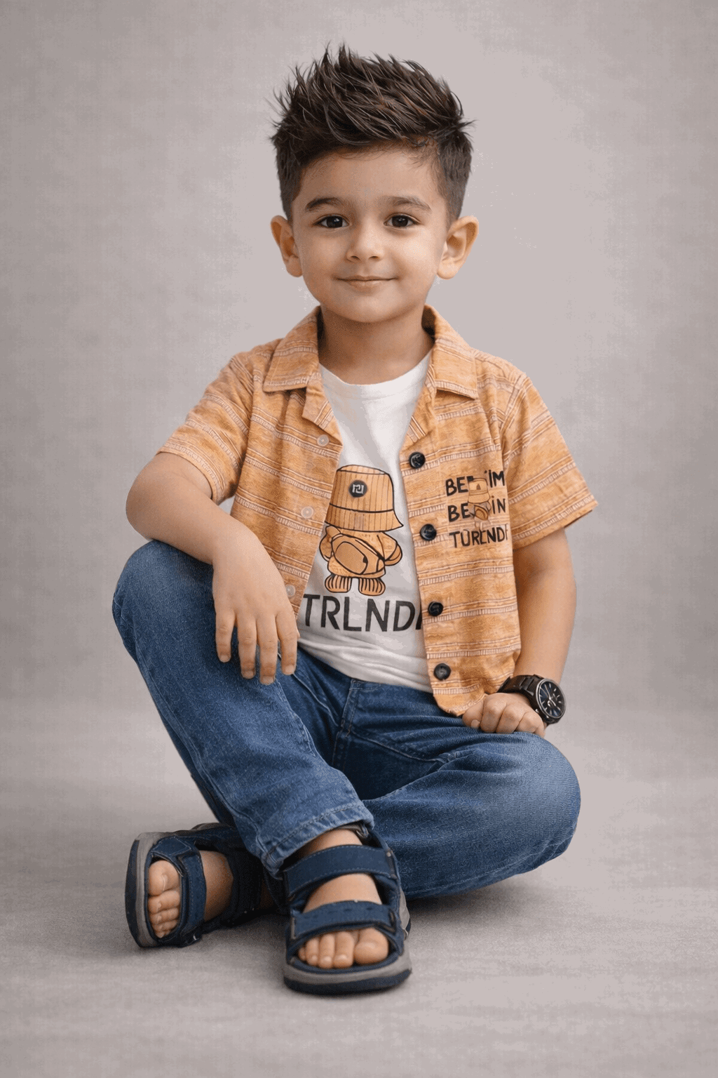 Boys Casual Summer Outfit 3Pcs - Kiddiesco