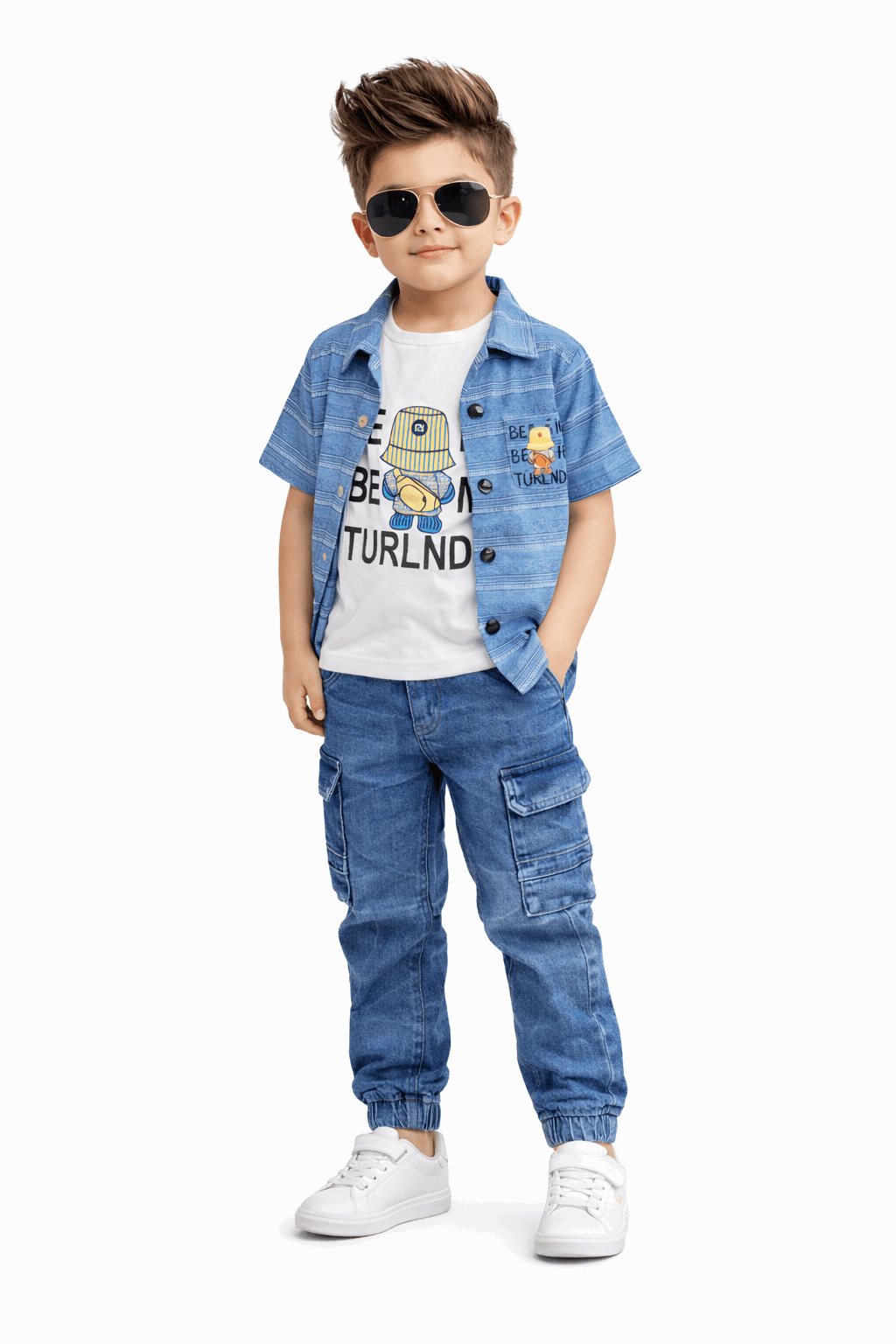 Boys Casual Summer Outfit 3Pcs - Kiddiesco