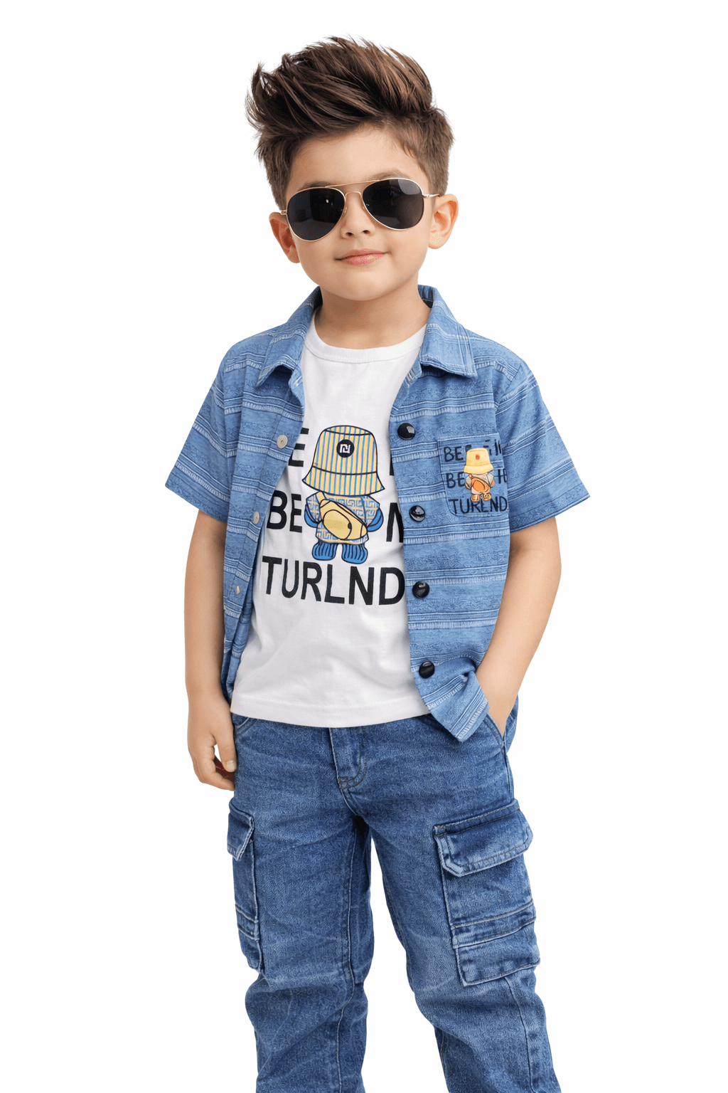 Boys Casual Summer Outfit 3Pcs - Kiddiesco