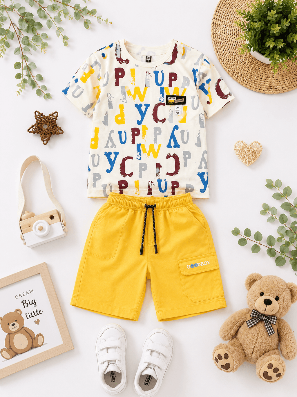 Bright ABC Summer Outfit - Kiddiesco