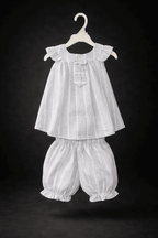 Bright Striped Gray two Piece Children's Outfit - Kiddiesco