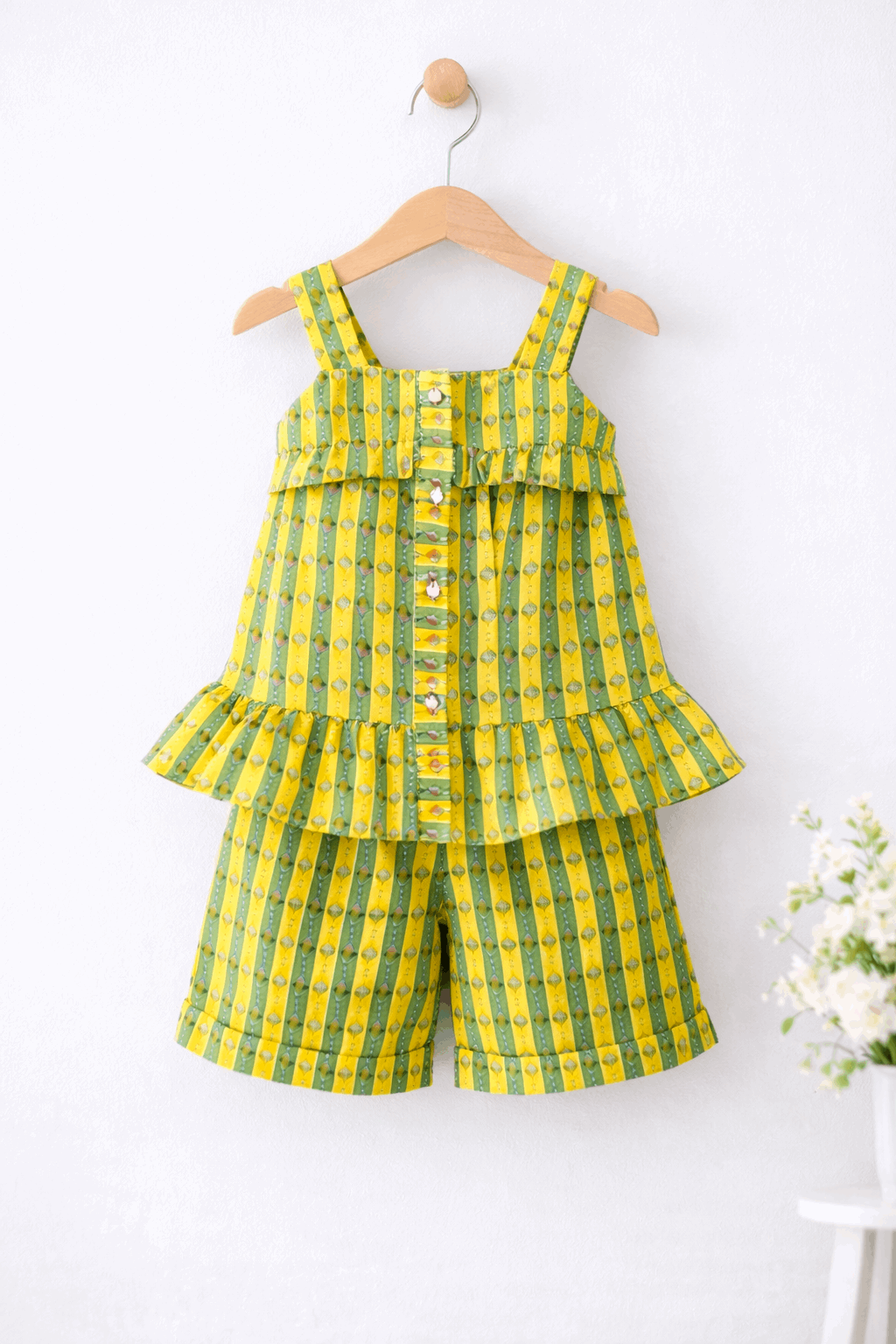 Bright Striped two Piece Children's Outfit - Kiddiesco