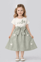 Butterfly Bow Party Dress - Kiddiesco