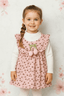 Charming Girl Frock KDS 057 - Kiddiesco