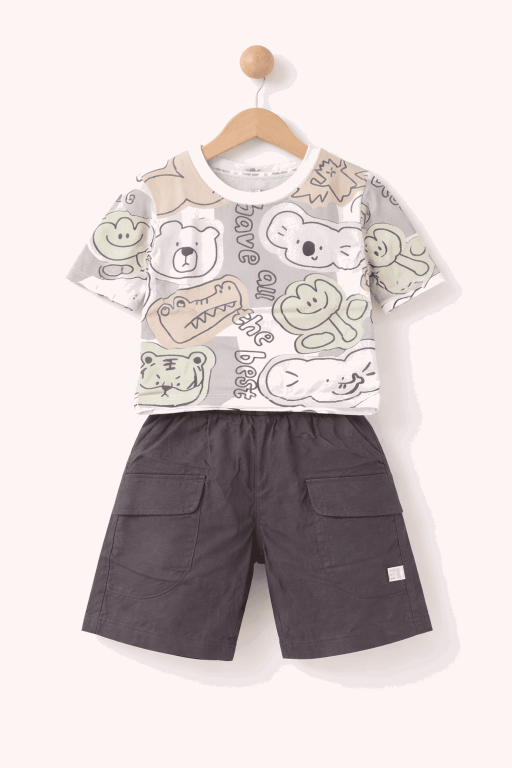 Cheerful Boy In Playful Outfit Secondary image