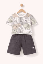 Cheerful Boy In Playful Outfit - Kiddiesco
