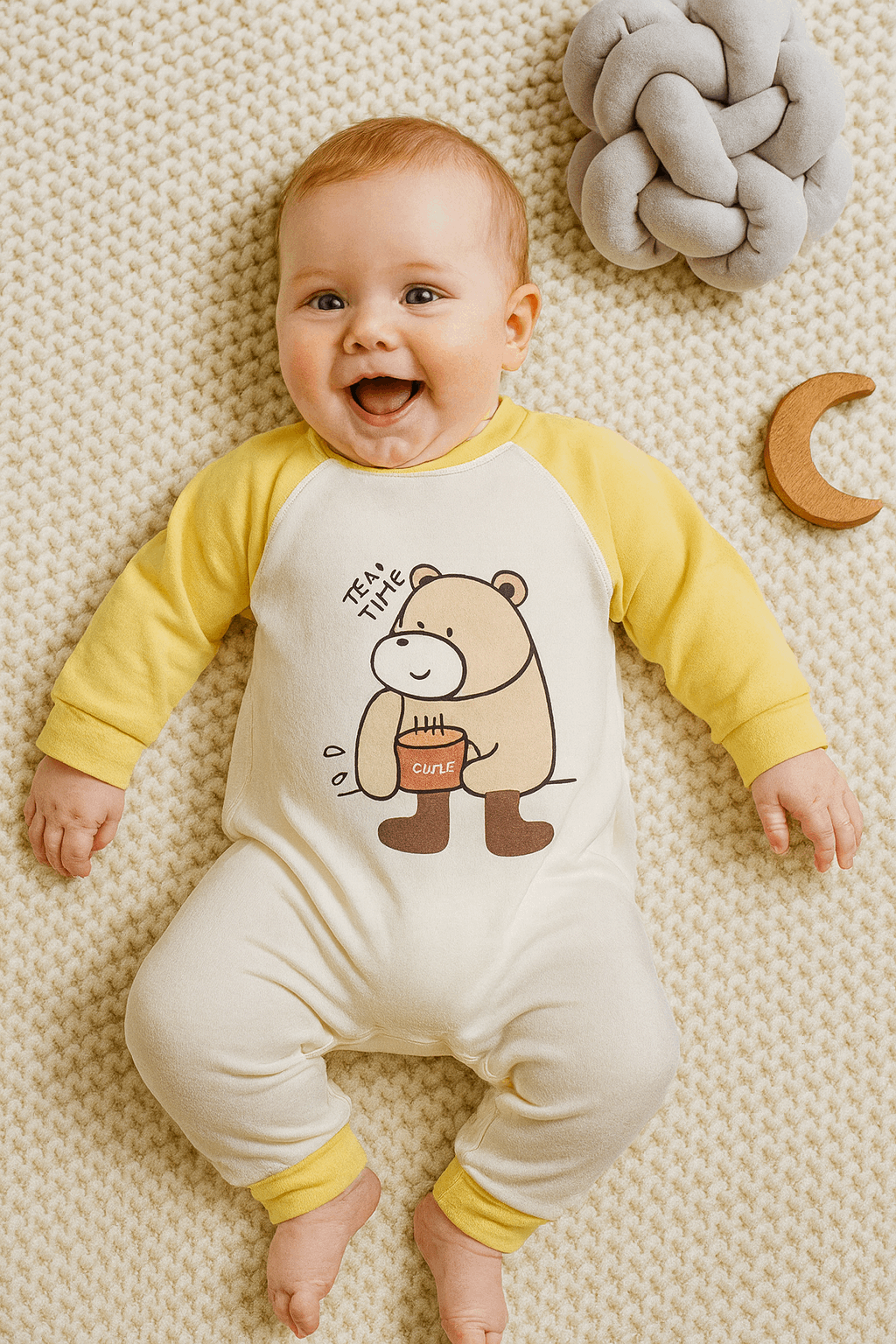 Cozy Romper Baby Outfit KDC 15 - Kiddiesco Main image