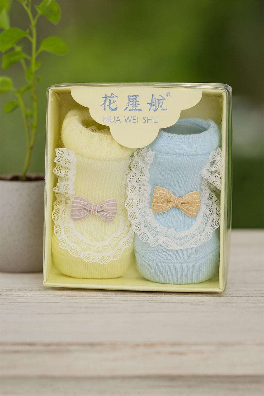 Cozy Sprout Baby Socks in Gift Box Pack of 2 - Kiddiesco