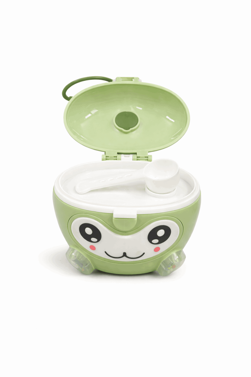 Cute Apple Milk Powder Container Green - Kiddiesco