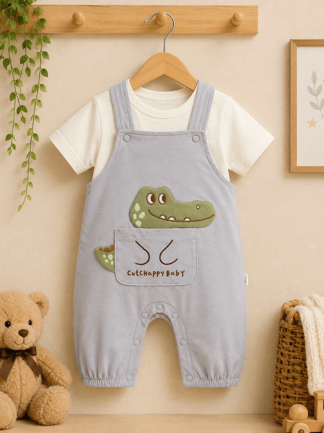 Cute Crocodile Romper Outfit Secondary image