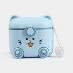 Cute Milk Powder Container Blue - Kiddiesco