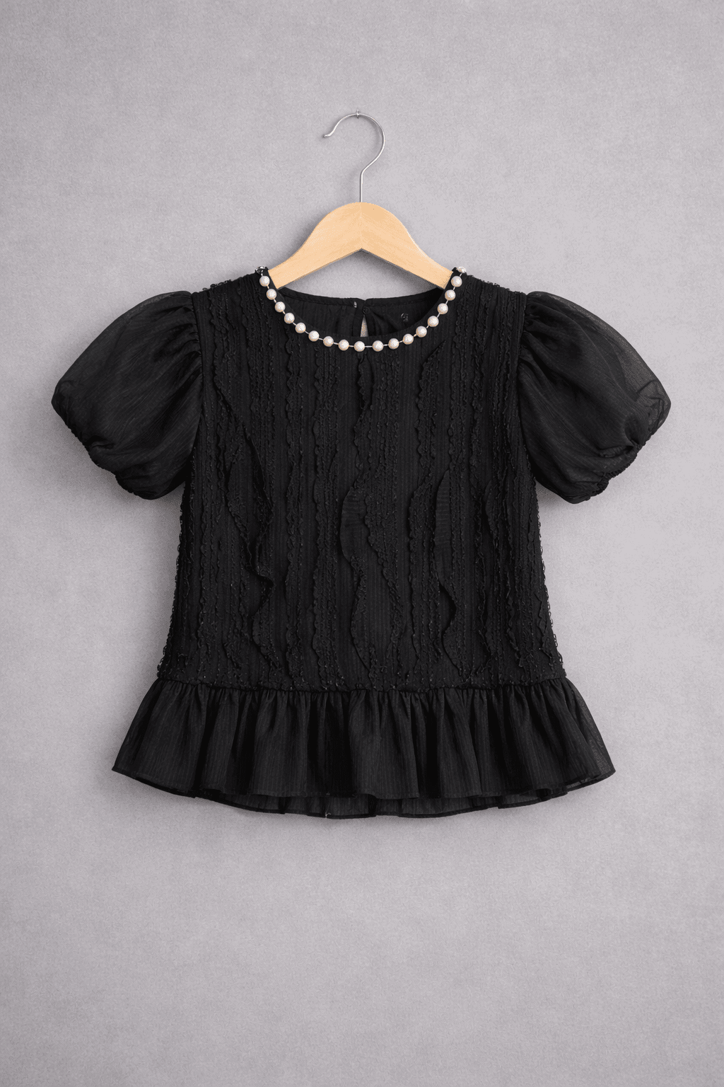 Elegant Charm Peplum Shirt - Kiddiesco