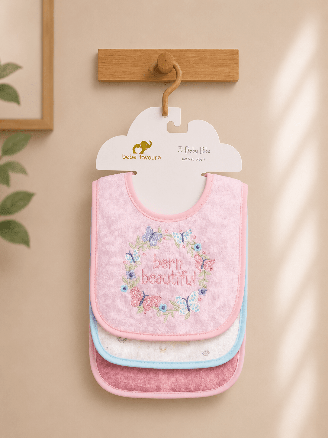 Embroidery Baby Bibs Pack OF 3 - Kiddiesco Main image