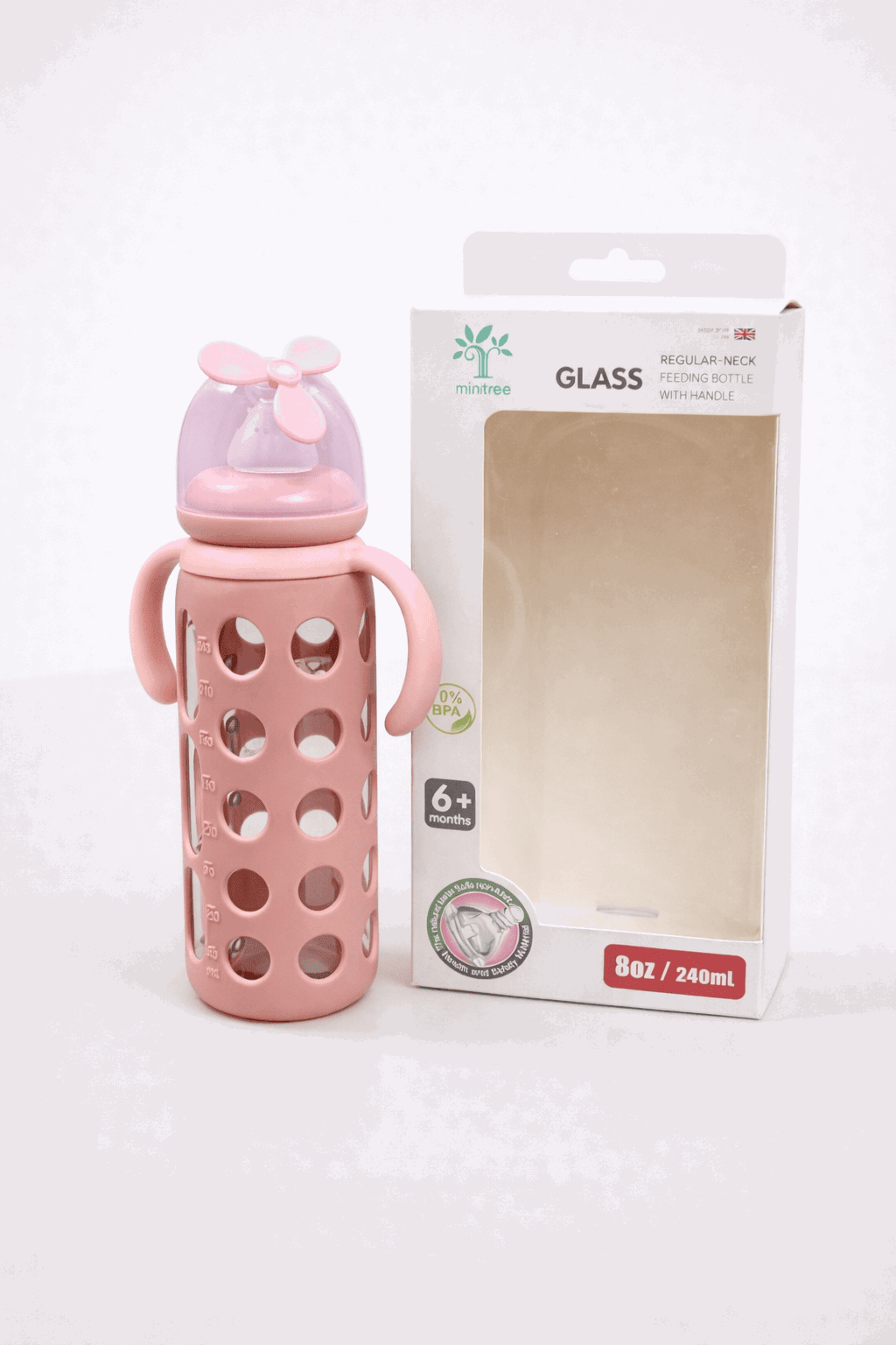 Feeder Minitree Glass Feeding Bottle KCD 027 - Kiddiesco