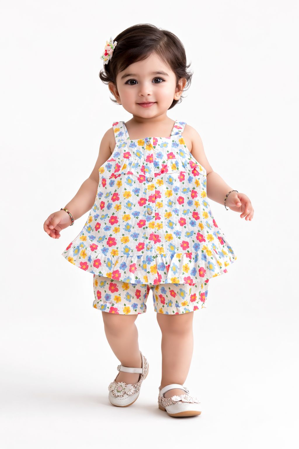 Floral summer Children's outfit - Kiddiesco