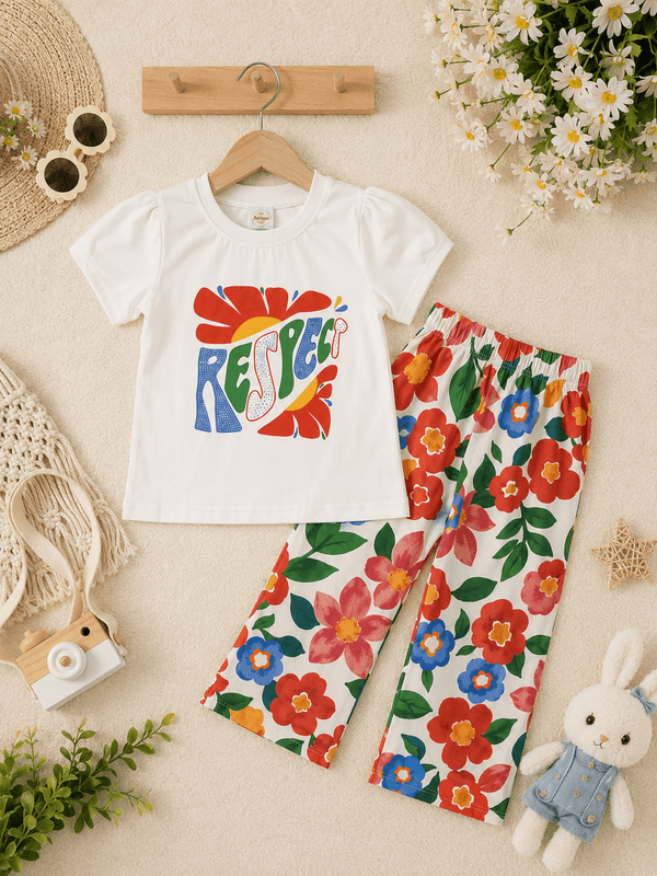 Flower Pop Summer Outfit - Kiddiesco