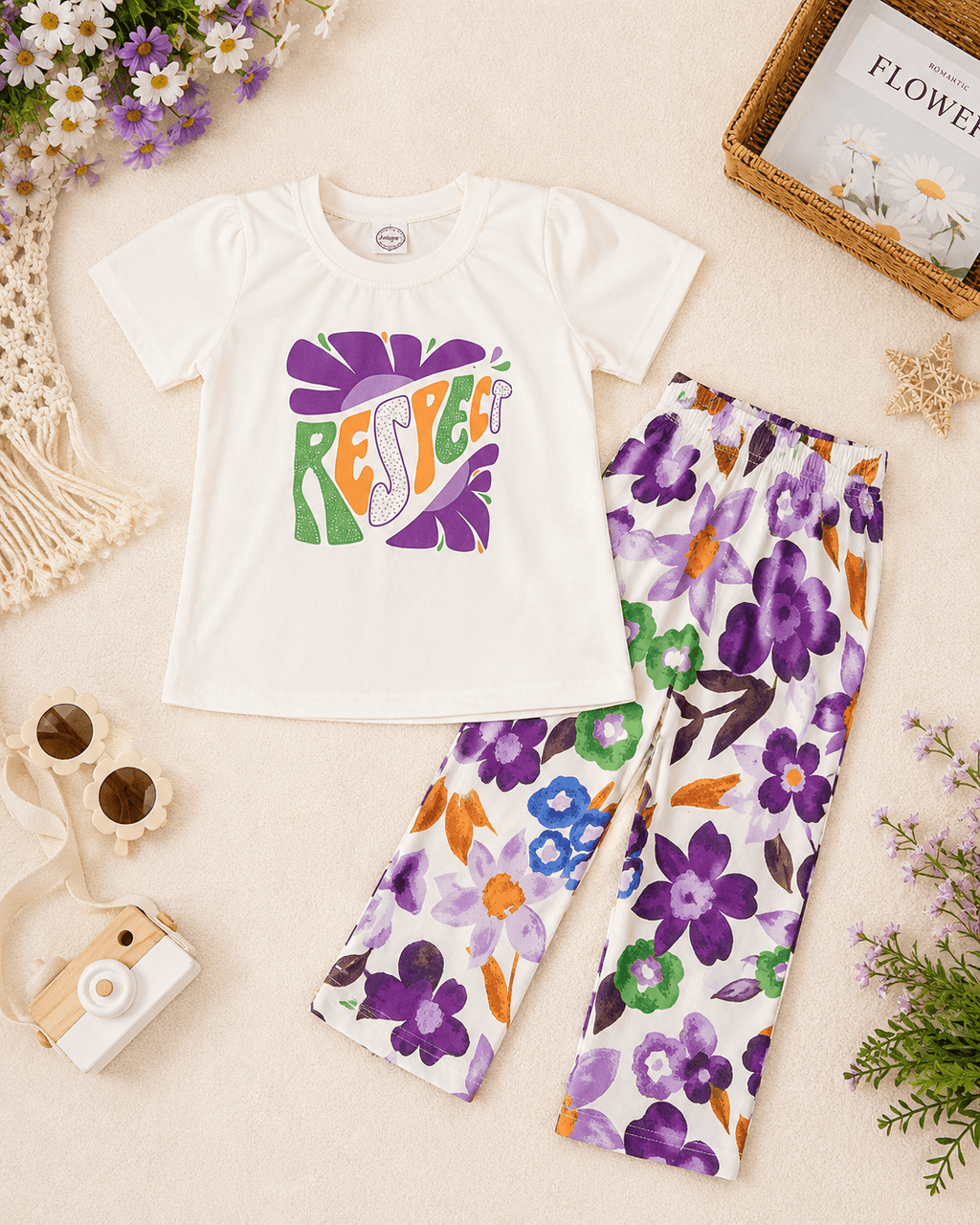 Flower Pop Summer Outfit - Kiddiesco