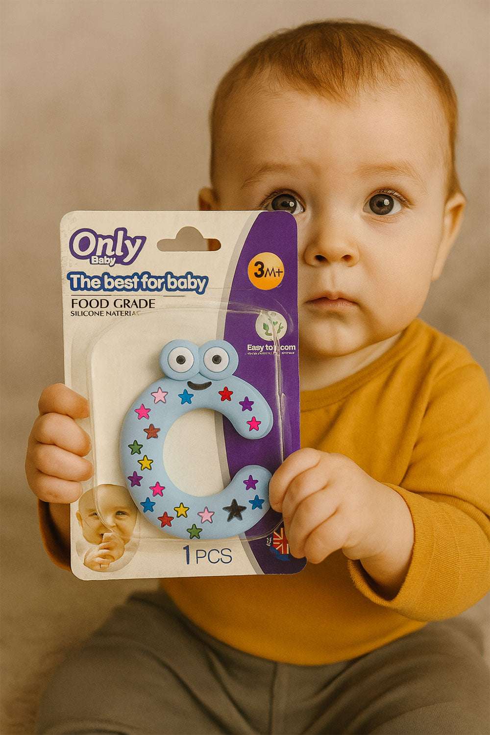 Foodgrade Silicone C-Shape Beads Teether - Kiddiesco