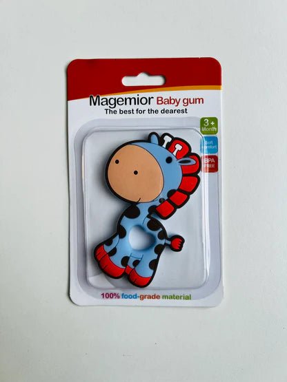 Giraffe Shape Silicone Teether Flexible and Durable Chewable KDC 012 Secondary image