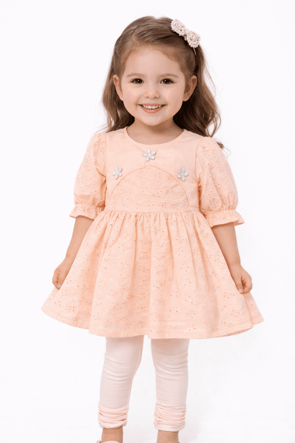 Girl Chikankari Frock 2Pcs - Kiddiesco