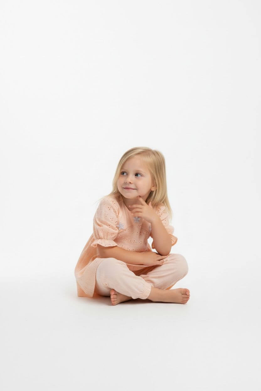 Girl Chikankari Frock 2Pcs - Kiddiesco
