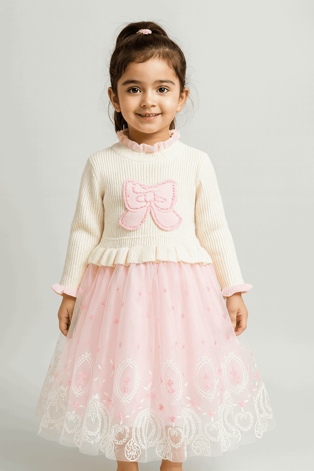 Girl Embroidered Frock KDS 58 - Kiddiesco