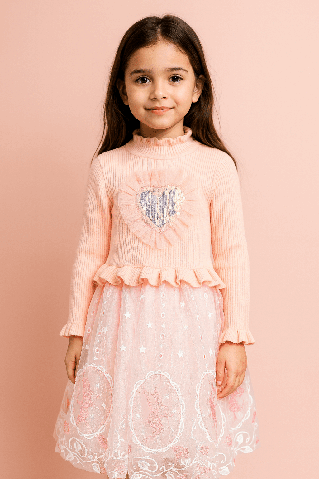 Girl Embroidered Frock KDS 59 - Kiddiesco