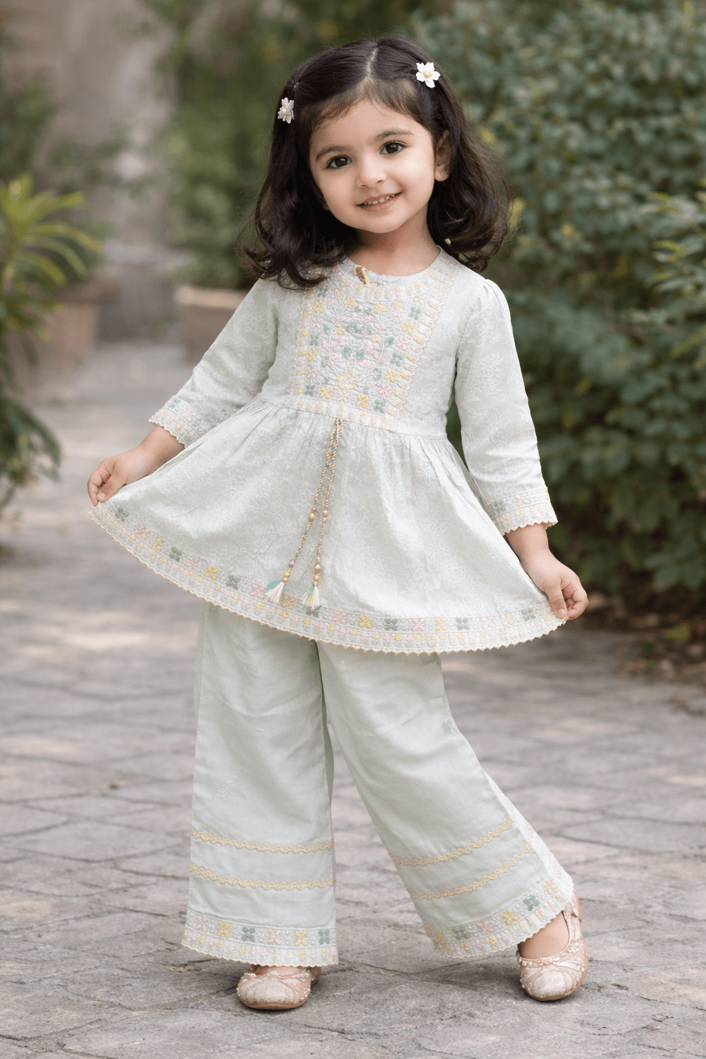 Girl Embroidery Fancy Suit 2Pcs - Kiddiesco