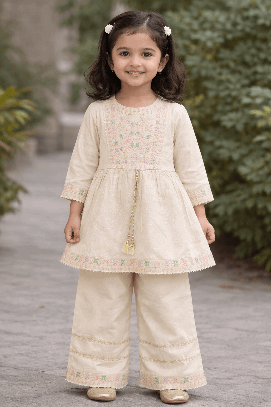 Girl Embroidery Fancy Suit 2Pcs - Kiddiesco